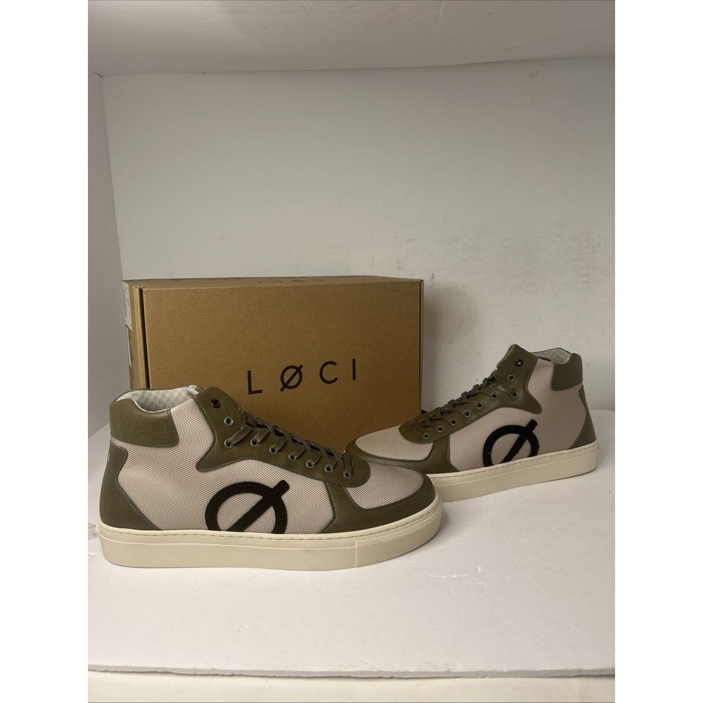 LOCI VEGAN ELEVEN TRAINER Green KHAKI EU43 US W11 M10 NEW IN BOX